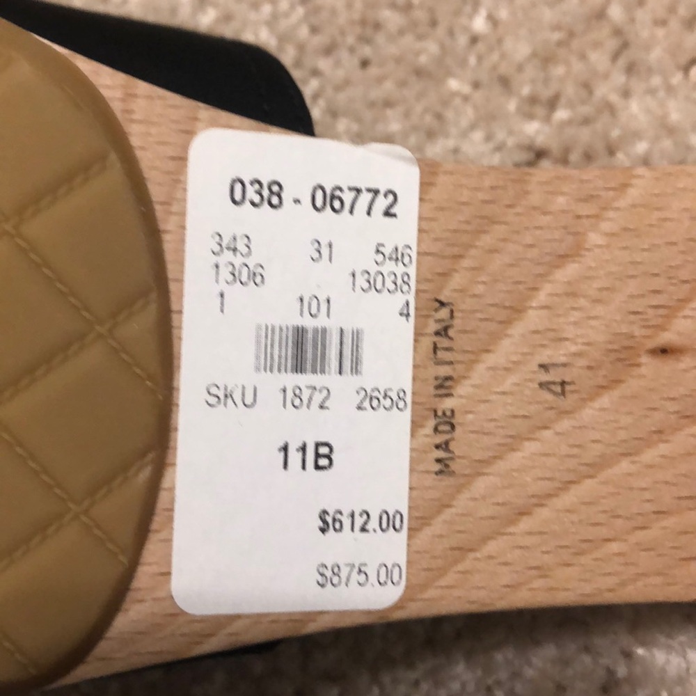 Black Camellia Chanel Slip Ons - Picture 5 of 6